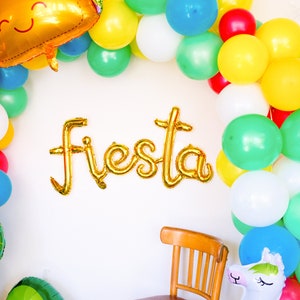 Fiesta Party Balloon Arch Garland First Fiesta Balloons Final Fiesta Balloon Cinco De Mayo Balloon Garland Taco Bout a Party image 3