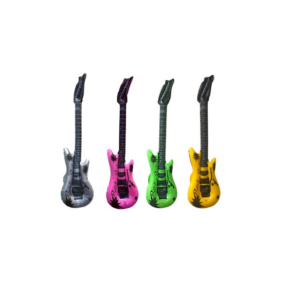 Inflatable Guitar  | Rock Instrument  | Music Concert Party Decoration | Music Theme Party | Band Party | Jazz Music Party