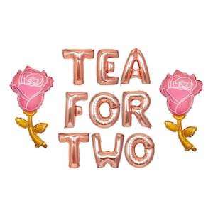 Tea for Two Birthday Balloons  | Tea Party Birthday | Birthday Decor 2nd Birthday Party | Princess Par Tea Party 2nd Birthday Decorations
