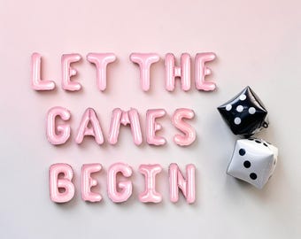 Let The Games Begin Dice Balloon Kit: Board Game Birthday Casino Party Decor Supplies