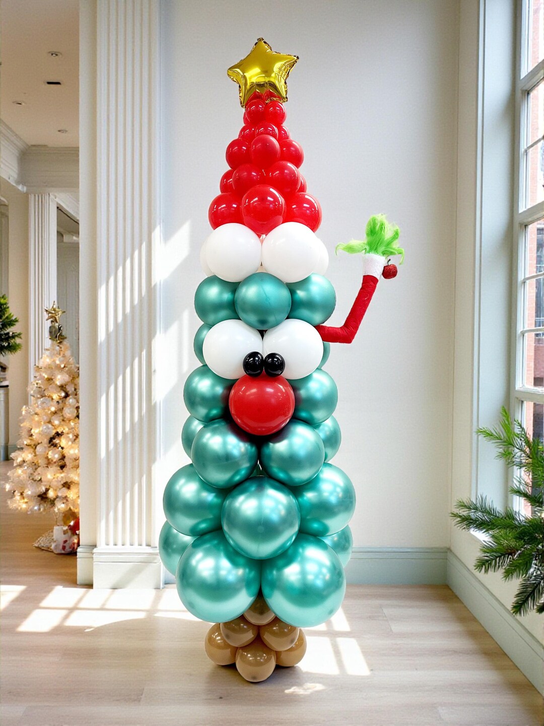 DIY Balloon Christmas Tree Craft Kit: Festive Standing Centerpiece ...