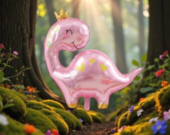 Pink Dinosaur Balloon: 38'' Girl Baby Shower Party Decor