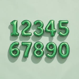 Custom Balloon Letters Banner: Personalized Balloon Phrase Green Letter Balloons Party Decorations image 19