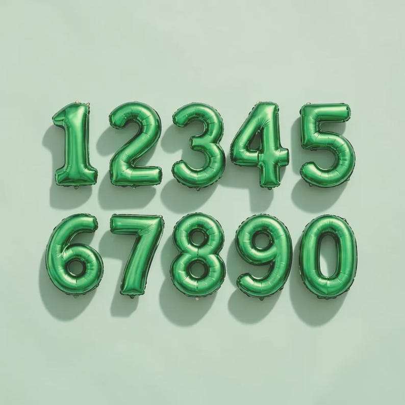 Custom Balloon Letters Banner: Personalized Balloon Phrase Green Letter Balloons Party Decorations image 19