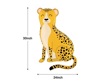 Cheetah Balloon | Safari Animal Balloon  Safari Two Wild BirthdayParty | Animals Safari Cheetah Party Cheetah Print Cheetah