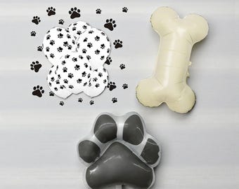 Dog Bone Balloon Bouquet: Puppy Birthday Party Decoration