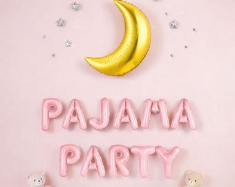 Guirnalda de globos para fiesta de pijamas: Kit de decoración para fiesta de pijamas, despedida de soltera y pijamada.