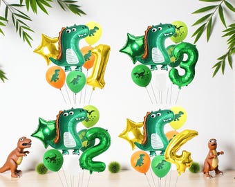 Dinosaur Birthday Balloon Bouquet: 1st-4th Birthday Party Decor