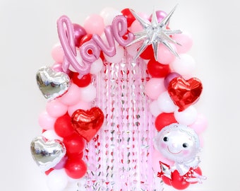 Galentines Day Balloon Garland Kit Valentines Gender Reveal Decors | Valentines baby announcement | Valentines baby shower Gift