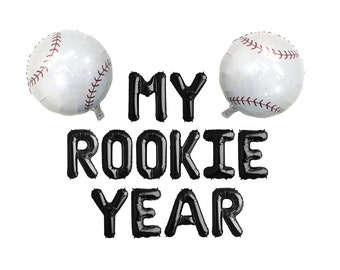 Rookie Year 1st Birthday Baseball Theme Decors | Baseball Balloon First 1st Birthday Softball Balloon Decorations | Sport themed baseball