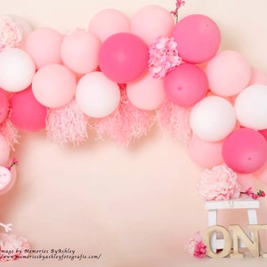 Peppa Pig theme Birthday Balloon Garland DIY Kit | Pastel Pink Rose Blush Balloon Garland | Pale pink Pig Blush Party Balloon Decor