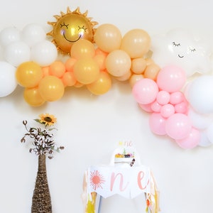 First Trip around the sun 1st birthday Balloon garland kit Banner | One sun First trip around the sun balloon garland Arch