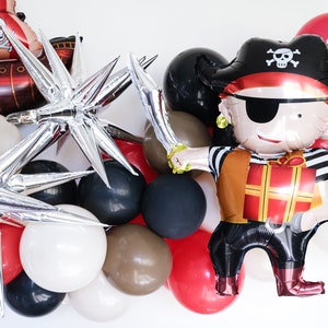 Pirate Birthday Decorations Ballon Arch Garland Pirate Theme party Balloons Garland Arch Kit Baby Shower Pirate Birthday Party Decorations image 2