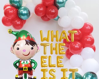 What The Elf Is It Christmas Balloon Arch Set: Winter Baby Shower Kids Birthday Decor