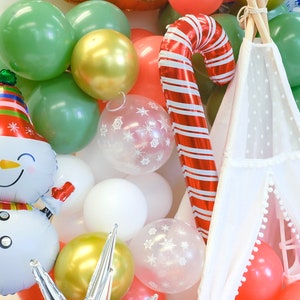 Friendsmas Christmas Decorations Winter Wonderland 1st Birthday Balloon Arch Winter 1st Birthday Party Winter Baby Shower image 4