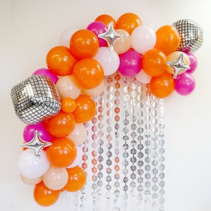 Last Disco Bachelorette Balloon Garland | Peach Disco Bachelorette Party Decorations Groovy Austin Bachelorette 60s 70s Lets Go Girls