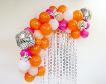 Last Disco Bachelorette Balloon Garland | Peach Disco Bachelorette Party Decorations Groovy Austin Bachelorette 60s 70s Lets Go Girls