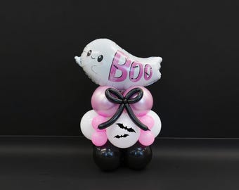 Halloween Balloon Garland Kit: Little Boo Witch Black Cat Spooky Birthday Party Decor