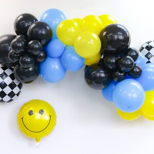 One Happy Dude Birthday Balloon Garland Kit 1st Birthday Happy Dude 1st Birthday Party Decorations Smily Face Balloon 17'' image 3