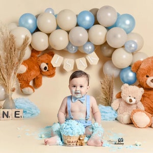 Bear Birthday Balloon Garland Kit Bear Themed Baby Shower - Etsy