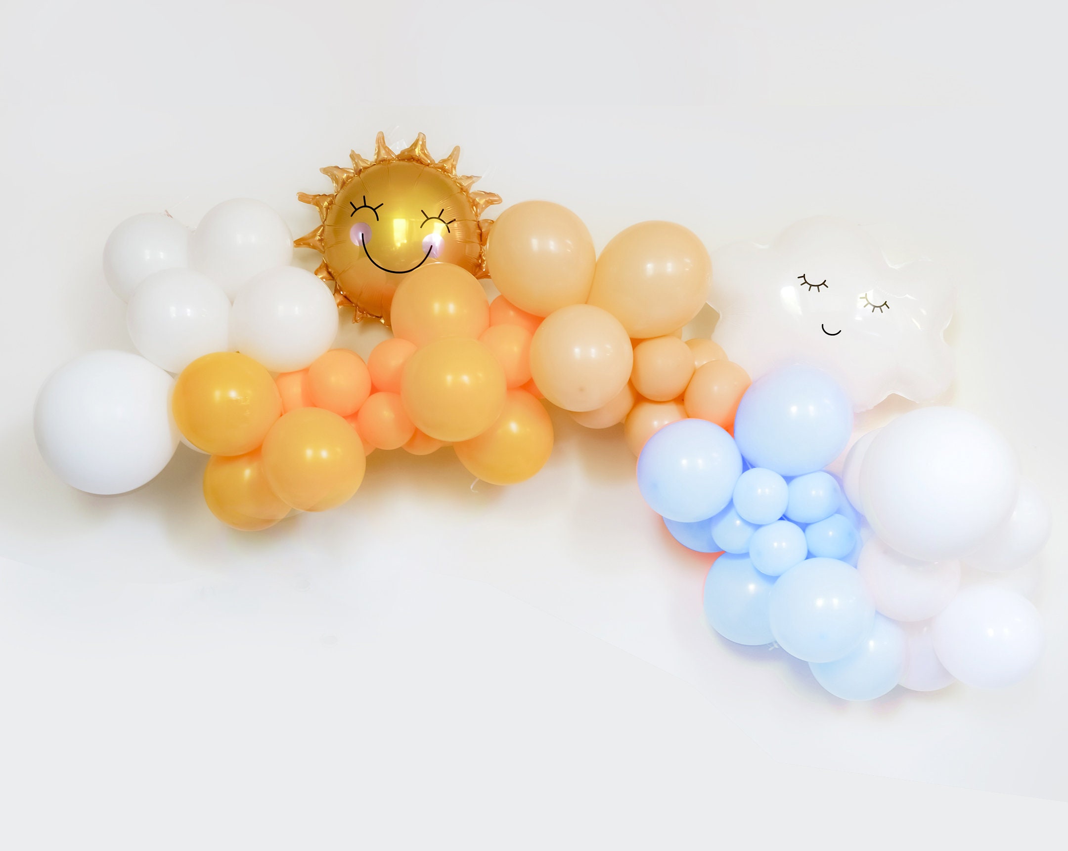 Here Comes The Son Baby Shower Party Boys 1st birthday Balloon garland kit Banner Blue Sunshine Baby Shower