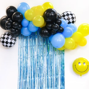 One Happy Dude Birthday Balloon Garland Kit 1st Birthday Happy Dude 1st Birthday Party Decorations Smily Face Balloon 17'' image 1