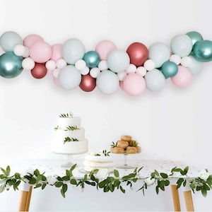 Gender Reveal Balloons garland DIY Kit  | Baby shower decor  / 1st birthday balloon arch kit / Onederland Balloon Garland Holiday Decor