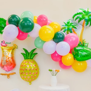 Tropical Bach Balloon Garland Kit | Hawaiian Birthday Party Luau Summer Bachelorette Party Decorations kit | Summer Aloha Bach Decorations