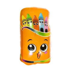 Crayon Box Balloon | Welcome Back To School Balloons | Welcome Back to School Decorations Balloon | Back to School Photo Shoot