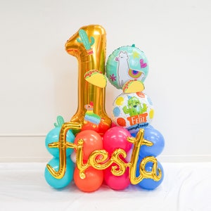 Taco Bout a Baby Taco Bout a love Balloon Column | Birthday Fiesta Balloon Column Kit | Cinco de Mayo Party Decor | Fiesta Party Supplies