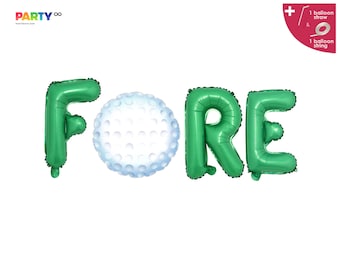 4th FORE Balloons Golfing Birthday Party Golf Themed Birthday Party Decorations Golf Balloons Golf Themed Birthday Party Decors Golf Party