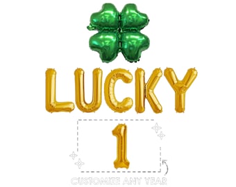 Lucky One St Patricks Day Birthday Party Balloon Decorations | 1st Birthday Party St Patricks Day | First Birthday Decor St Patricks Day