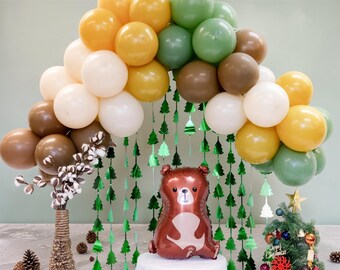 Happy Camper Balloon Arch Kit: 1st Birthday Camping Party Decor