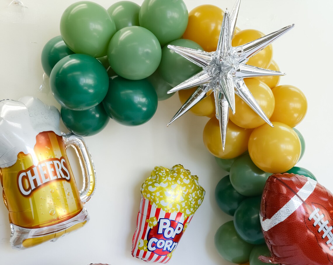 Green Bay Packers Football Theme Balloon Garland Boy's Etsy