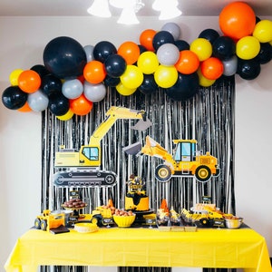 Construction Themed Balloon Garland DIY Kit | Dump Truck Balloon | Construction Balloon Garland Kit | Under Construction Balloon Garland