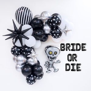 Retro Halloween Night | Black and White Halloween Party | Magical Halloween Night theme party | Classic Black and White Spooky Balloons