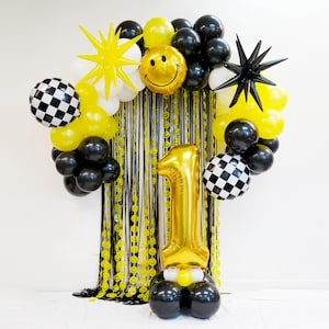 One Happy Dude Birthday Balloon Decorations | 1st Birthday One Cool Dude Birthday | One Smiley Dude Birthday | Retro One Happy Dude Birthday