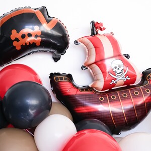 Pirate Birthday Decorations Ballon Arch Garland Pirate Theme party Balloons Garland Arch Kit Baby Shower Pirate Birthday Party Decorations image 3