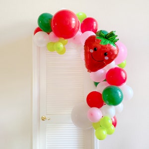 Berry First Birthday  | twotti frutti birthday | tutti frutti | twotti frutti Berry Balloon Arch | Berry Sweet Birthday fruit birthday party