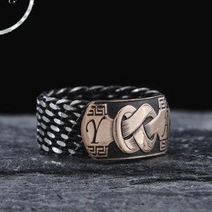 Anillos con iniciales personalizados, bandas de plata personalizadas para mamá y papá, juego de joyas para él y para ella hecho a mano