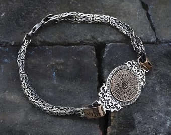 Besmele Sherif Sterling Silver King Chain Bracelet - Personalized Men's Gift