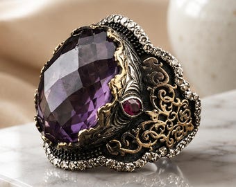 Diaspore Stone 925 Sterling Silver Ring Color Change Gem Gift for Her
