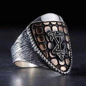 King Ring anillo de corona de plata esterlina para hombre -  México