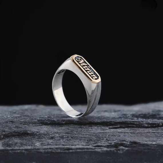 Name Written Sterling Silver Ring, Personalized Jewelry