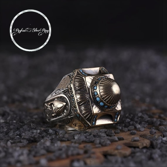 Hagia Sophia Ring: Sterling Silver Turkish Handmade Men's Jewelry