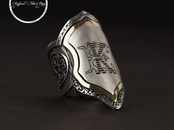 Personalized Sterling Silver Archer Ring: Ottoman Zihgir Jewelry