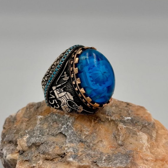 Hagia Sophia Sterling Silver Ring: Fatih Sultan Mehmet Khan, Istanbul 1453