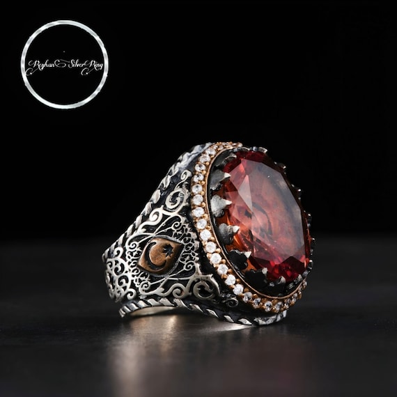 Handmade Zultanite Sterling Silver Ring: Moon & Star Decor