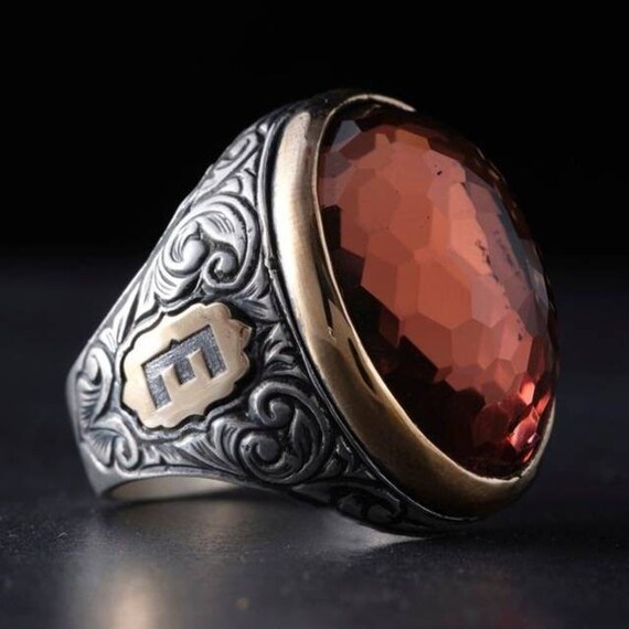 Handmade Zultanite Sterling Silver Ring: Engraved Gemstone Band, Customizable