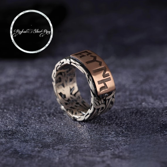 Gokturk Sterling Silver Wedding Ring: Customizable Engagement Jewelry